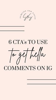 6 CTA's to Use in Your IG Posts to Get Dozens of Comments Grow Your Instagram, Instagram Theme, Instagram Growth, Ig Post, Instagram Tips, Instagram Captions, Instagram Accounts