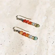 Carnelian and African Turquoise Earrings. Ships from San Diego, CA, in 1 Business day! Made in USA. New Possibilities, Earring Hook, African Turquoise, Sacral Chakra, Positive Change, Earrings Collection, Turquoise Earrings, New Ideas, The Mind