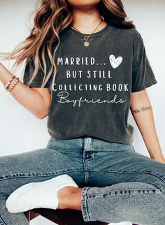 Do you love to read? Our book t shirts are perfect for bookworms who want to express their passion for reading while staying comfortable and fashionable! This classic unisex jersey short sleeve tee fits like a well-loved favorite. Soft cotton and quality print make users fall in love with it over and over again. These t-shirts have-ribbed knit collars to bolster shaping. The shoulders have taping for better fit over time. Dual side seams hold the garment's shape for longer.  .: 100% Airlume comb Readers Outfit Aesthetic, Spicy Book Shirt Ideas, Book Themed Shirts, Bookish Shirts, Literary Shirts, Bookworm Shirt, Romance Reader, Cute Shirt Designs, Reading Shirts