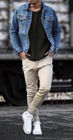 #BEAUTY ,#REALATIONSHIPS #Fashion #Outfits #Winter Outfits #Animals Urban Mens Fashion, Adidas Clothes, Outfit Hombre, Herren Style, Denim Jacket Outfit, Ad Fashion, Mens Fashion Blog