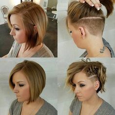 Undercut Hairstyles Women, Undercut Hairstyles, Short Hairstyle, Haircut For Thick Hair, Trending Hairstyles, Shaved Hair, Undercut