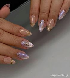 Colourful Nails Acrylic, Summer Colour Nails, Nail Trends Almond, Summer Nails Chrome, Nails Colourful, Heavenly Nails, Nails French Manicure, Nails Metallic, Nails Sparkly