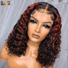 Melted Lace, Curly Highlights, Blonde Bob Wig, Bob Cut Wigs, Blonde Bob Hairstyles, Curly Bob Wigs, Human Virgin Hair, Hair Blog, Short Bob Wigs