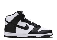 Dunk High 'Black White' - Nike - DD1399 105 - white/black/total orange Panda Dunks High, Flight Club, Dunk High, White Nike, Latest Shoes, First They Came, White Nikes, Black Nikes, White Black