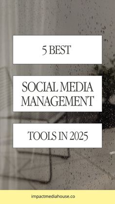 the title for 5 best social media management tools in 2055, with an image of a