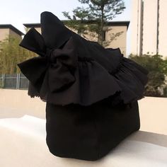 42784641777711 Black Rectangular Bag With Bow, Chic Black Bag With Bow, Black Formal Bag With Bow, Formal Black Bag With Bow, Elegant Black Bag With Bow, Black Party Bags With Bow Detail, Black Bow Shoulder Bag For Party, Black Shoulder Bag With Bow, Sweet Lady