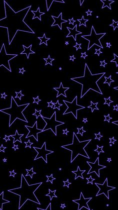 purple stars against a black background