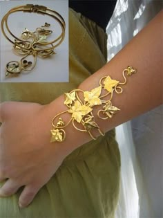 Golden Bracelet, Elven Jewelry, Pretty Jewellery, Bling Bling, Body Jewelry, Jewelry Inspiration, Beautiful Jewelry, My Jewellery, Ivy