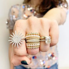 Get ready to make a statement everywhere you go with the Starburst Star Ring. This stunning ring effortlessly glams up any look your pair it with. The Starburst Star Ring is loved for its unique details and whimsical shape, not to mention its gorgeous sparkle! Whether worn with crisp separates or your favorite little black dress, we guarantee you will not go unnoticed in this jaw-dropping statement ring. Available in your choice of gold or silver. Gold Vermeil Sterling Silver Cubic Zirconia Ring Starburst Cocktail, Gold Cocktail Ring, Dome Ring, Cubic Zirconia Rings, Pave Setting, Domed Ring, Star Ring, Favorite Rings, Cocktail Ring