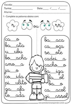 spanish worksheet for kids with pictures and words