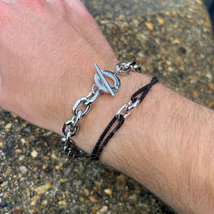 A new bracelet dropping on our website soon! #mensbracelets #silverbracelets #mensjewelry #chainsformen Chunky Silver Bracelet, Toggle Clasp Bracelet, Padlock Necklace, New Bracelet, Compass Necklace, Clasp Bracelet, Jewellery Shop