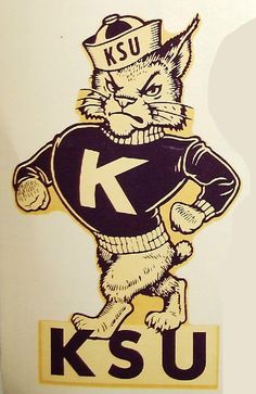 an image of a sticker with a cat on it's face and the letter k is for k - u