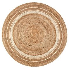 a round rug on a white background