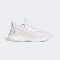 eBay [NEW] Women's Adidas UltraBoost Web DNA Shoes [GY9092] DETAILS Lace closure adidas PRIMEKNIT textile upper BOOST midsole Textile upper Stretchweb outsole with Continental Rubber Yarn in upper contains at least 50% Parley Ocean Plastic and 50% recycled polyester Product color: Cloud White / Clear Pink Product code: GY9092 Box Missing Lid TOP 10 REASONS TO BUY FROM US 100% Authentic! 100% Positive Feedback Free Shipping for you within the US Fast Shipping via USPS Priority Mail with Tracking Adidas Superstar Pink, Soccer Cleats Adidas, Adidas Primeknit, Adidas Cloudfoam, Adidas Ultraboost, Women Lifestyle, Adidas Ultra Boost, Ultra Boost, Adidas Online