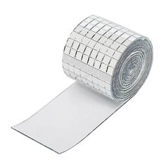 a roll of white duct tape on a white background