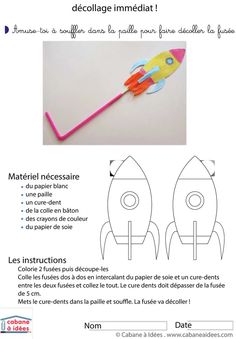 the instructions for how to make a rocket ship