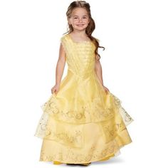 Your little one will be the Belle of the ball in this Belle Ball gown costume. Designed to look like Belle's iconic yellow ball gown in Disney's live-action Beauty and the Beast, in this costume your little girl will be ready to tell a tale as old as time. Beauty And The Beast Halloween, Belle Ball Gown, Belle Halloween, Gown Costume, Beast Costume, Beauty And The Beast Belle, Beauty And The Beast Movie, Belle Costume, Halloween Beauty