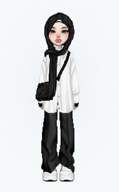 Everskies Hijab, Hijabi Winter Outfits, Cute Y2k Outfits, Bitmoji Outfits, Hijabi Fits, Hijabi Outfit, Bratz Inspired Outfits, Muslim Outfits Casual, Hijabi Fashion Casual