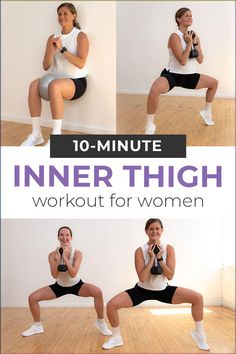 the 10 minute inner thigh workout for women is an easy and effective way to do squats