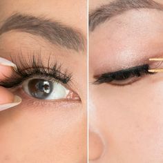 how to apply false eyelashes steps  #beautyhowto #beautyadvice #beautytips #falseeyelashes #falselashes #falsies #howto I Am Unstoppable, Beauty Hacks Eyelashes, Eyelashes False, Curl Lashes, Beauty Tips For Face, Beauty Tips For Hair