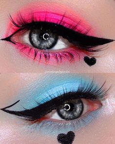 Crazy Eye Makeup, Eye Makeup Images, Makeup Drawing, Makeup Images, Purple Eye Makeup, Cute Eye Makeup, Sleek Makeup, Cooler Style, Graphic Makeup