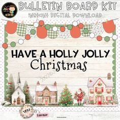 the bulletin board kit for have a holly jolly christmas