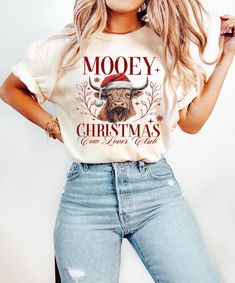 Christmas Highland Cow, Highland Cow Png, Vintage Png, Png Vintage, Cow Png, Cow Shirt, Png Christmas, Christmas Png, Highland Cow