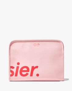 glossier beauty bag, makeup pouch, travel, cosmetic pouch, storage, organizer Glossier Beauty Bag, Fun Beauty Products, Glossier Beauty, Glossier Bag, Girly Christmas Gifts, Teen Presents, Teen Christmas Gifts, Sephora Skin Care, Glossy Makeup