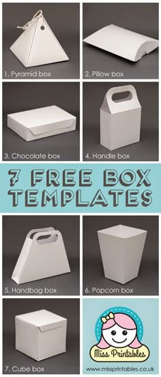 the instructions for how to make an origami box with free printables