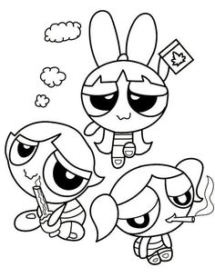 the powerpuff girls coloring pages