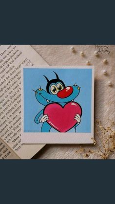 an image of a cartoon character holding a heart