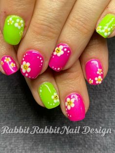 Fingernail Designs, Super Cute Nails, Spring Acrylic Nails, Finger Nail Art, Summer Toe Nails, Summery Nails, Pretty Nail Art Designs, Spring Nail Art