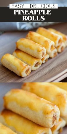 Pineapple Rolls (Nastar) - Amazing pastry filled with yummy pineapple jam, a must have for the Lunar Festival in Southeast Asia.