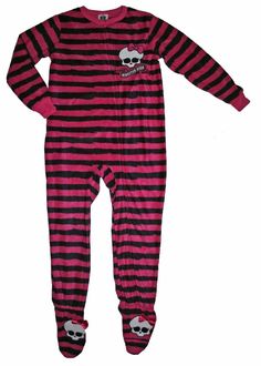 Monster High Footed Blanket Sleeper Pajama  Girl Size L 10/12, XL 14 100% Polyester Blanket Sleeper, Girls Pajamas, Monster High, Old Fashioned, Pajama Pants, With Confidence, Sweatpants, Confidence, Pants