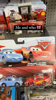 the toy cars are for sale in the store