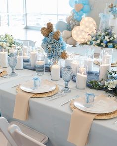 'Can Bearly Wait' Baby Shower for a Boy with sweet blue decor and bears. 💙Click through to find event rentals for your baby shower.  @jenniferruthevents @housepartycollective @bloomsbytesla @aubrey_taiese  #babyshower #babyshowerideas #utahparty #eventrentals #chairrentals #eventdesignideas  Utah event, Utah wedding, Utah bride, boy baby shower, blue event decor, party planning, event planning, wedding planning, wedding planner, event decor, event decor details, event details Boy Baby Shower Table, Bear Backdrop, Baby Shower For A Boy, Blue Table Settings, Winter Baby Shower Themes, Staging Furniture, Utah Bride, Rice Krispy, Pipe And Drape