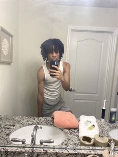 Dread Head Mirror Pic, Black Boy Hairstyles, Mens Twists Hairstyles, Dreadlocks Men, Dread Hairstyles For Men