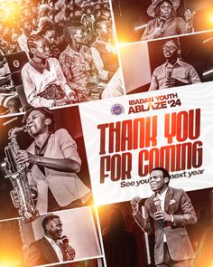 the poster for thank you for coming to your next year