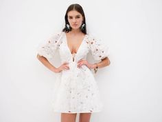 Leighton Mini Dress – For Love & Lemons Summer A-line Mini Dress For Cocktail, Glamorous A-line Midi Dress For Summer, Summer Party Midi Dress In Feminine Style, Summer Party Midi Dress With Feminine Style, Feminine Summer Midi Party Dress, Feminine Summer Midi Dress For Night Out, Feminine Mini Dress For Summer Date Night, Feminine Midi Dress For Summer Night Out, Glamorous Mini Dress For Spring