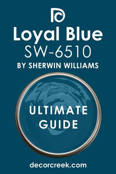 Loyal Blue SW 6510 Paint Color by Sherwin-Williams Distance Paint Color Sherwin Williams, Sw Whole House Paint Scheme, Sherwin Williams Navy, Naval Sherwin Williams, Sherwin Williams Blue, Navy Accent Walls, Sherman Williams, Sherwin Williams Gray, Sherwin Williams Colors