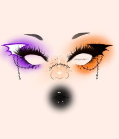 Makeup Drawing Halloween, Halloween Style Makeup, Cute Spooky Makeup, Halloween Makeup Colorful, Fun Halloween Makeup Looks Easy, Cool Halloween Makeup Pretty, Spooky Makeup Ideas