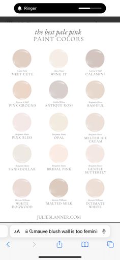 the best pale pink paint colors for every skin type and color palettes on your phone or tablet