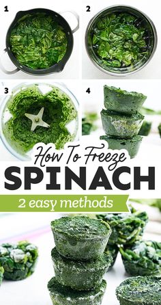 how to freeze spinach in two easy steps and then use it as an appetizer