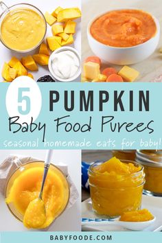 pumpkin baby food purees are great for babies