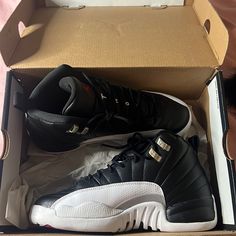 Air Jordan 12 Retro Black/Varsity Red White Only Worn Once Still Have The Original Box As Well. Air Jordan 12, Air Jordan 12 Retro, White Only, Jordan 12 Retro, Jordan 12, Jordans 12, Womens Jordans, Jordan Shoes, Womens Shoes Sneakers