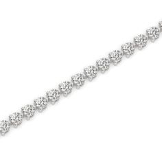 Each diamond in this bracelet is securely held by three delicate prongs, allowing the maximum amount of light to illuminate the stones and create an enchanting sparkle. The three-prong setting adds a touch of modernity to the timeless tennis bracelet style, making it a truly captivating piece. Alternatively, choose from our options of lab-grown diamonds or dazzling moissanites at three different price points to fit your unique preferences and budget. Please check below to see specifications of e White Gold Bracelet With Brilliant Cut, Timeless Sterling Silver Tennis Bracelet With Prong Setting, Sterling Silver Diamond Bracelet, Round Prong Setting, White Gold Bracelets With Prong Setting In Cubic Zirconia, Brilliant Cut Diamond Bracelet In White Gold, White Gold Bracelets With Prong Setting And Round Cut, White Gold Bracelets With Prong Setting, Timeless Sterling Silver Bracelets With Prong Setting, Timeless Bracelets With Prong Setting