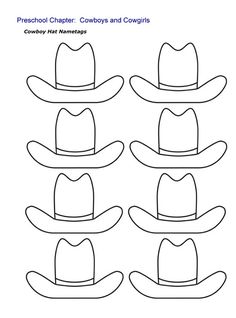 the cowboy hat worksheet for preschool