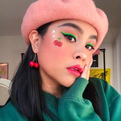 Concert Makeup, Pride Makeup, Retro Makeup, Face Paint Makeup, Face Art Makeup, Inspired Makeup, Colored Eyeliner, Makeup Eye Looks, Creative Makeup Looks