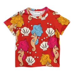 by Mini Rodini Drop Crotch Pants, Concept Shop, Misha And Puff, Seahorses, Babies First Year, Red T Shirt, Mini Rodini, Red Tshirt, Baby Boutique