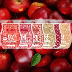 an image of apples with labels on them